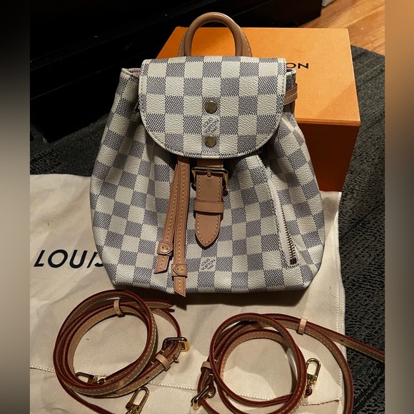 Louis Vuitton Sperone BB Backpack in Damier Azur Canvas in Mint Condition